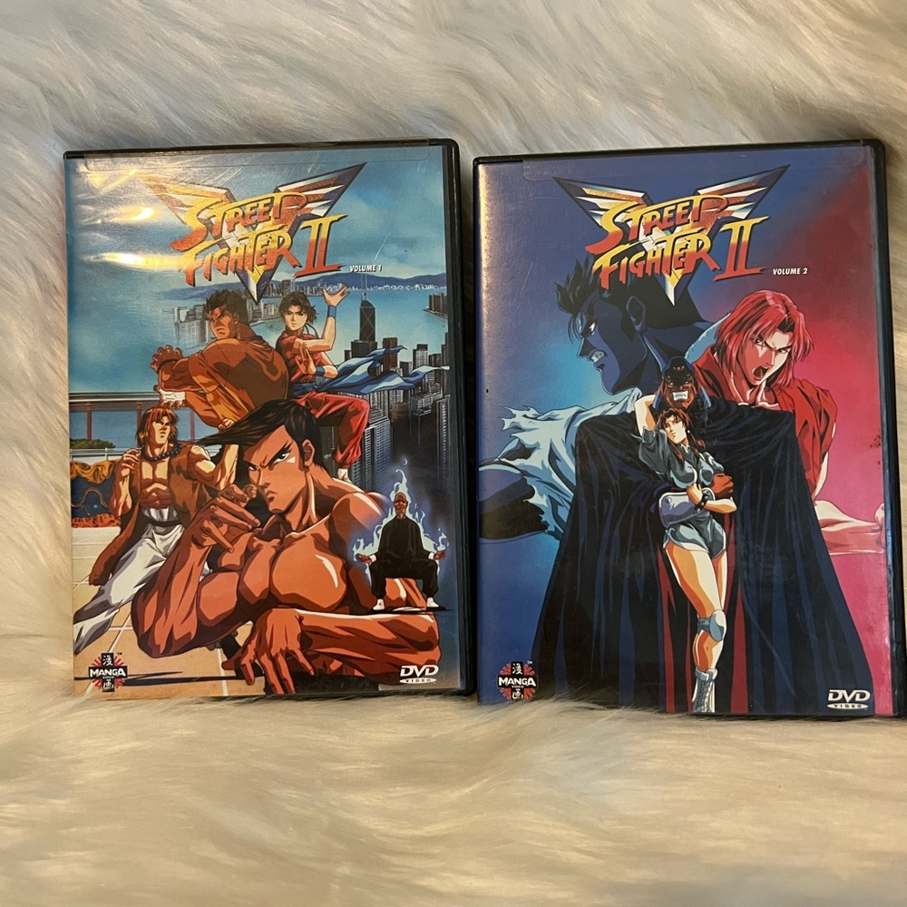 Street fighter 2 manga dvds volume 1 & 2